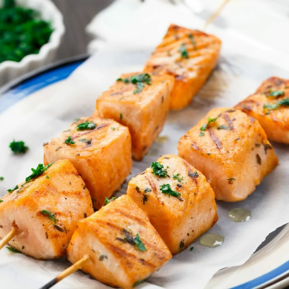 Seafood skewers & grilled dishes